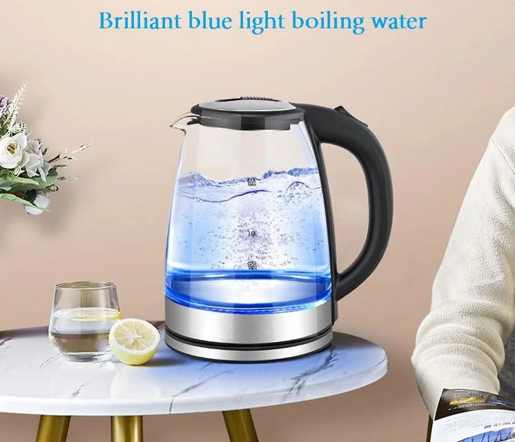 Hot Selling 360 Degree Rotation Base 1.8L Capacity 1500W Water Cordless Kettle Electric Glass Coffee Pot