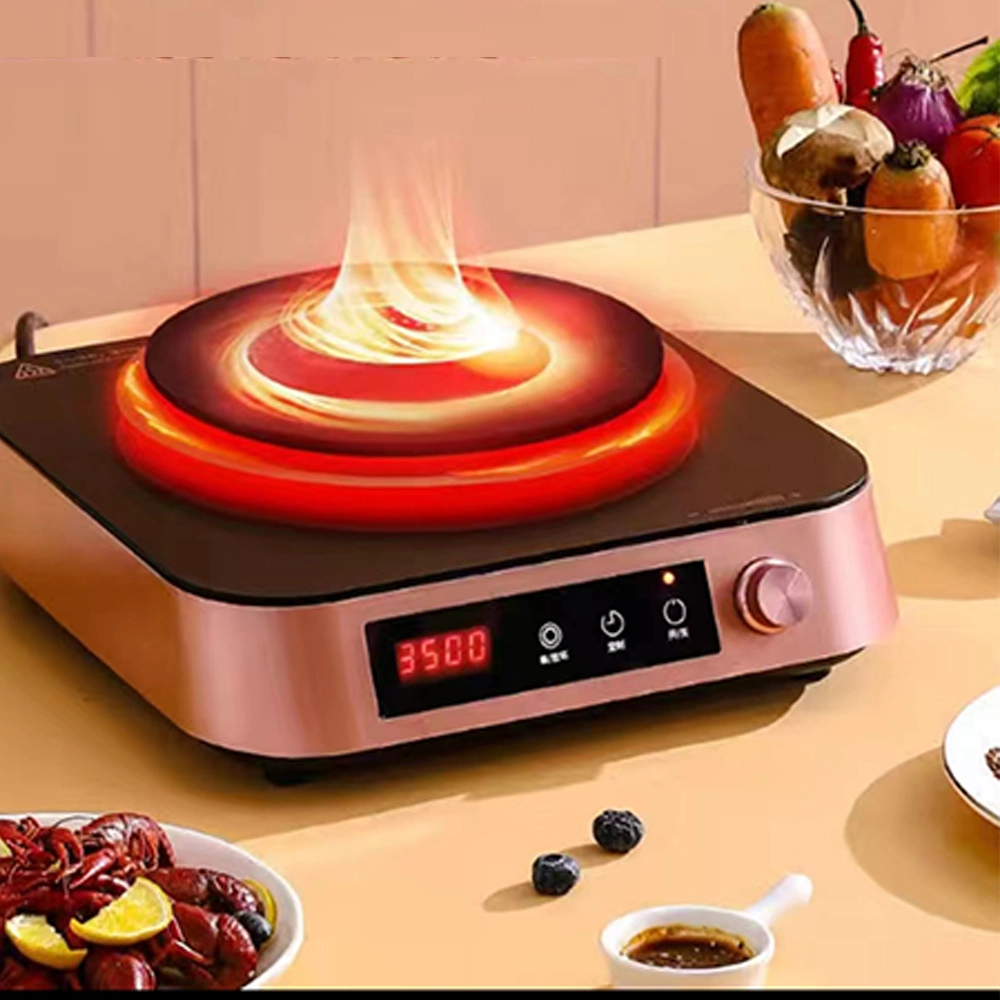 2200W Electric Ceramic Stove Single Burner Touch and Knob Control Infrared Cooker