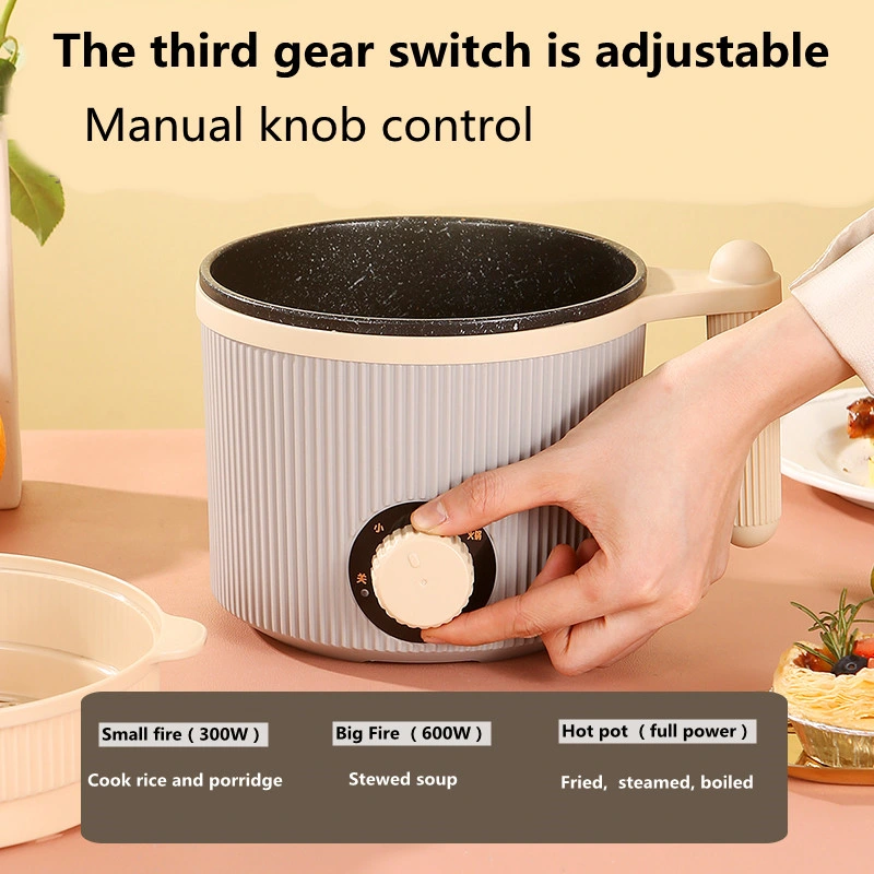 Portable Electric Student Dormitory Mini Cooking Pot Nonstick Coating Electric Skillet