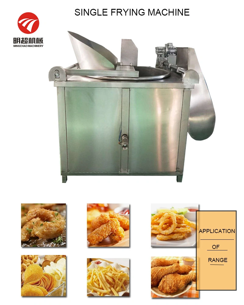 Semi Automatic French Fries Snake Contious Electric Frying Machine