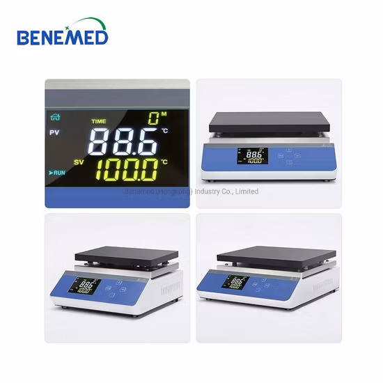 Placa calefactora eléctrica de temperatura constante de acero inoxidable