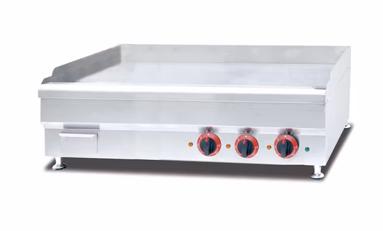 Plancha eléctrica de acero inoxidable con encimera de mejor venta para equipos de cocina
