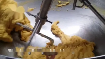 China Gran Industrial Comercial Automático Multi Planetario Inclinación Curry Chili Frijol Pasta Mezcla Hacer Gas Eléctrico Vapor Arroz Salvaje Relleno Cocinar Wok