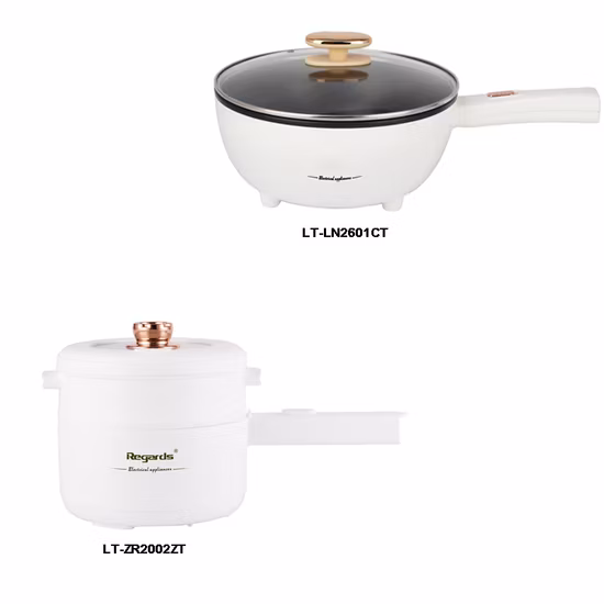 Olla de cocina eléctrica, olla caliente eléctrica multifuncional, sartén eléctrica para dormitorio familiar