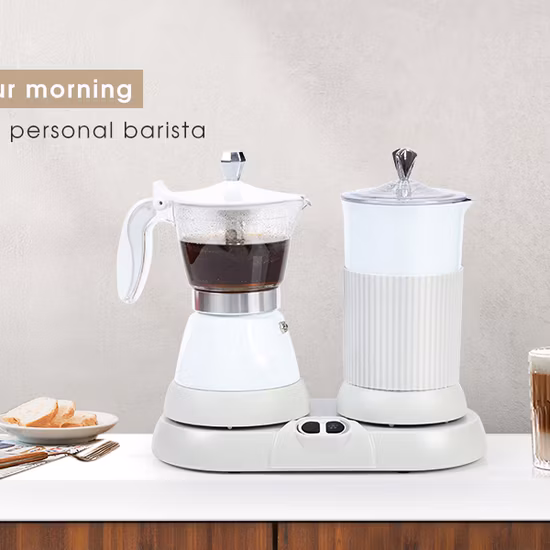 Cafetera espresso eléctrica europea, cafetera Moka de 3 tazas