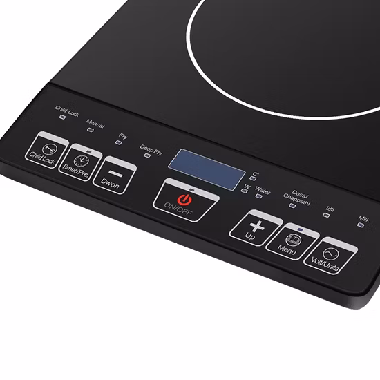 Cocina infrarroja de inducción eléctrica portátil con control táctil